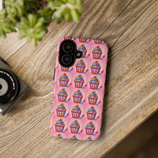 Colorful Cupcake Phone Case, Fun Gift for Foodies, Birthday Party Favor, Cute Accessory, Stylish Cellphone Cover - Image 8