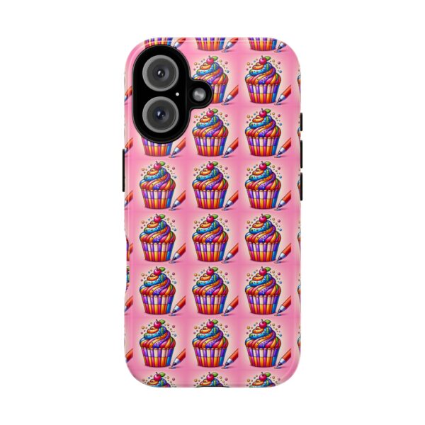 Colorful Cupcake Phone Case, Fun Gift for Foodies, Birthday Party Favor, Cute Accessory, Stylish Cellphone Cover