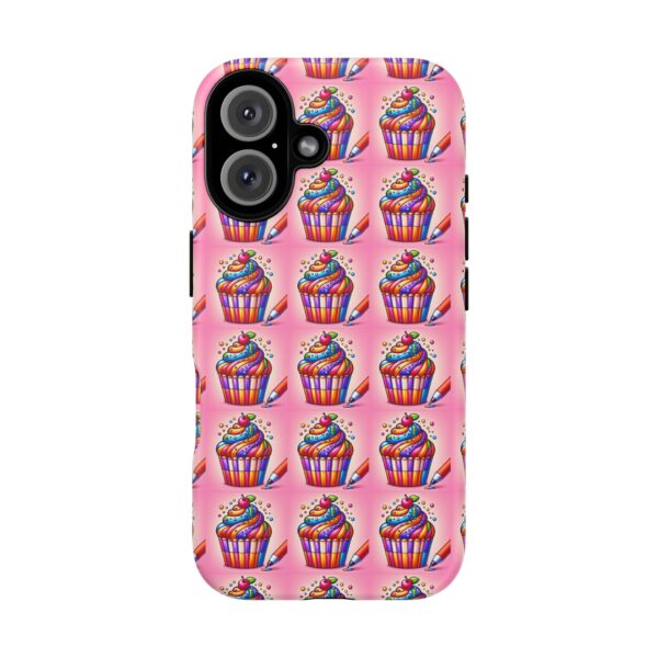 Colorful Cupcake Phone Case, Fun Gift for Foodies, Birthday Party Favor, Cute Accessory, Stylish Cellphone Cover - Image 5